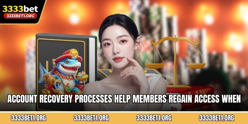 Account recovery processes help members regain access when facing login complications