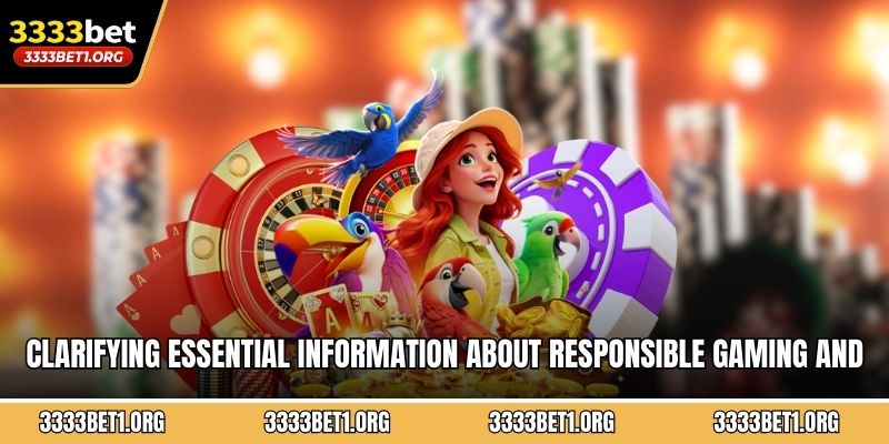 Clarifying essential information about responsible gaming and platform reliability