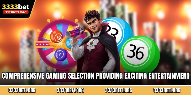 Comprehensive gaming selection providing exciting entertainment opportunities 